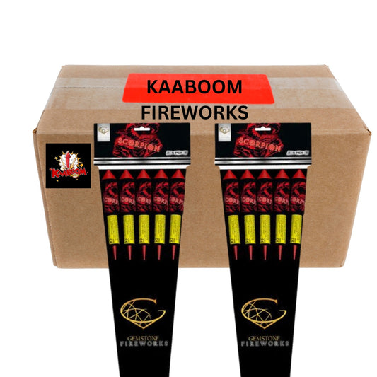 FULL CASE OF SCORPION ROCKETS (20 Packs of 5) - IN STORE ONLY Wholesale scorpion rockets