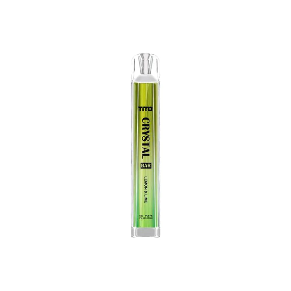 Tito Crystal LEMON & LlIME Bar 600 Puff Disposable Vape Device